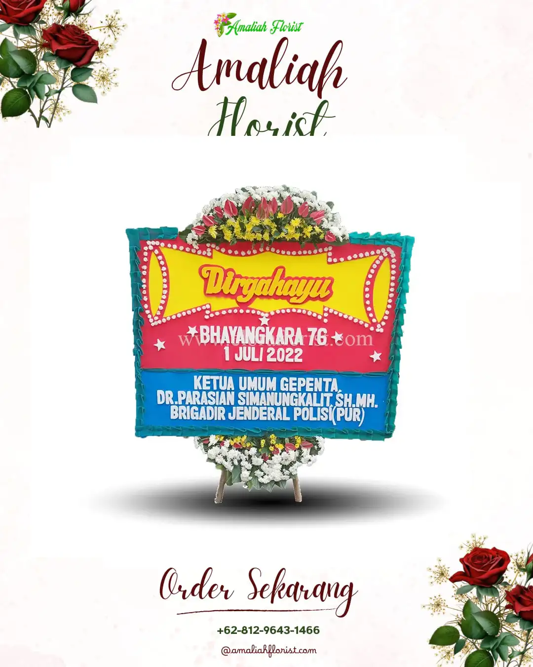 Papan Bunga HUT Ulang Tahun Lubuk Dalam